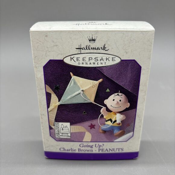 Hallmark Keepsake Ornament 1998 Charlie Brown Going Up Peanuts Kite Flying Xmas - Picture 2 of 8